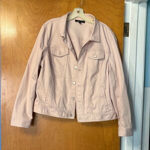 Talbots Soft Pink Jean Jacket